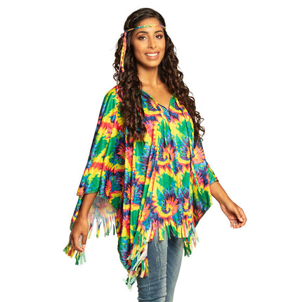 Conjunto Poncho Hippie 2 piezas