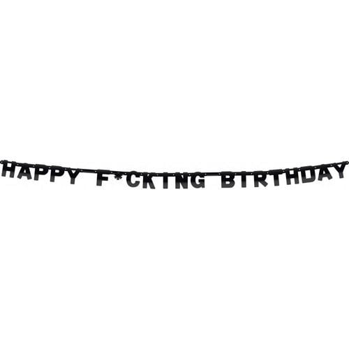 Eslinga de letras Happy F*cking Birthday 2.5m