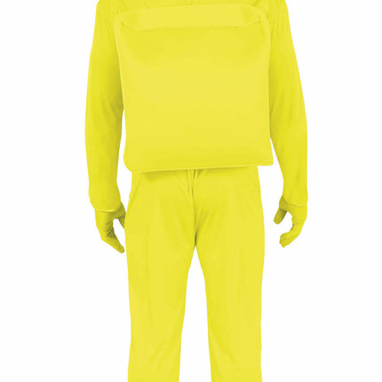 Traje de astronauta amarillo