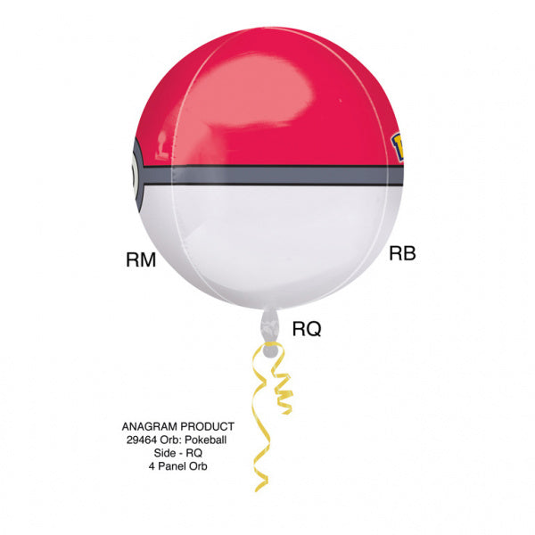 Pokemon Helio Globo Pokeball 40cm vacío