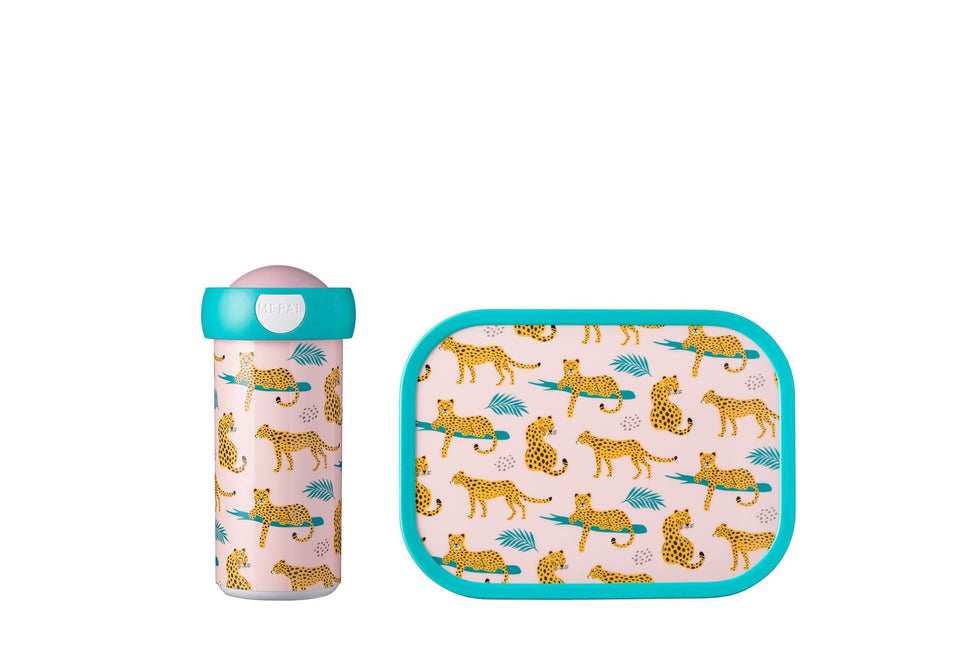 Lunchset Campus Taza + Fiambrera Leopardo