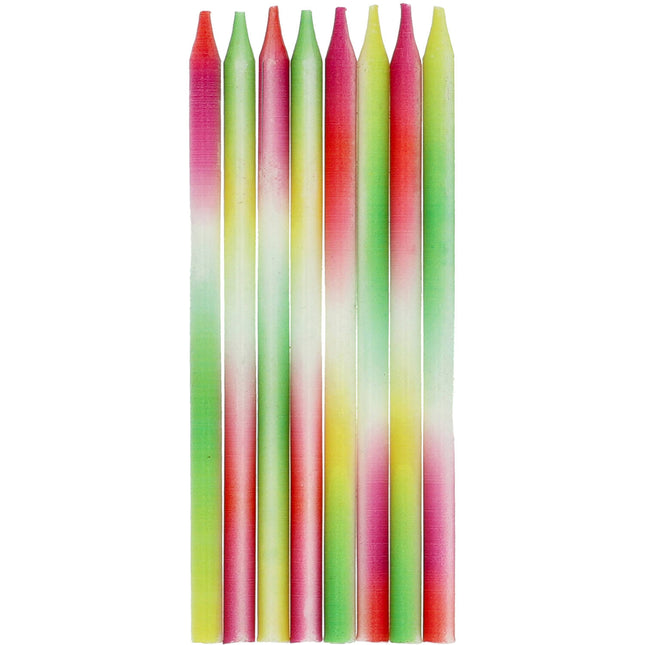 Velas de Colores Neón 8uds