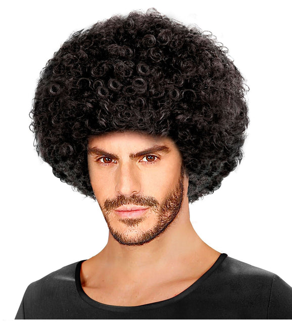 Peluca Negra Afro Unisex