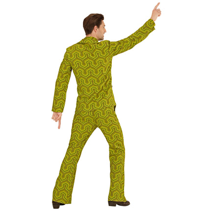 Disfraz Disco 70S Verde Hombre