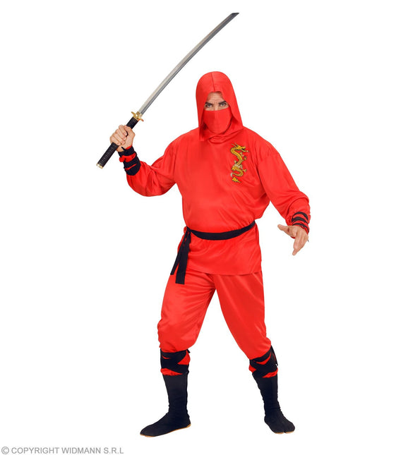 Disfraz de Ninja Rojo Hombre