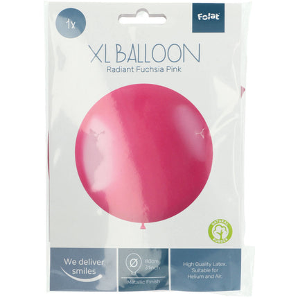 Globo Fucsia Metalizado Rosa Fucsia 80cm