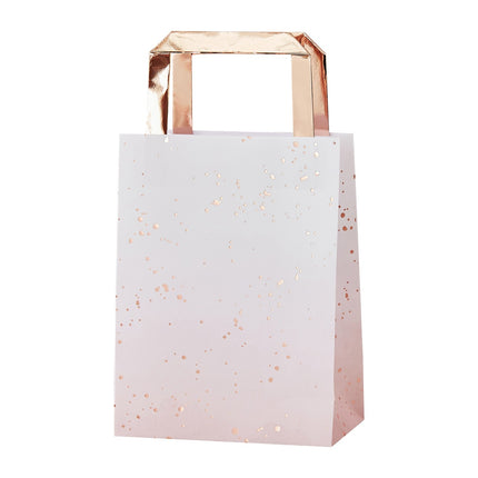 Bolsas de fiesta rosa Confetti 27cm 5pcs