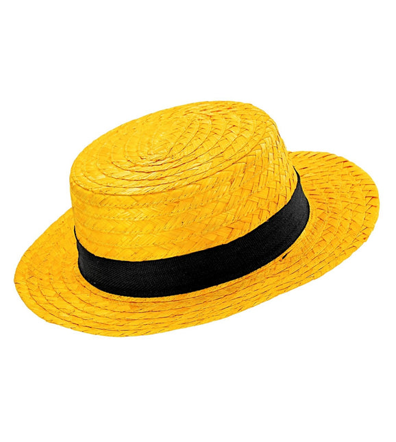 Sombrero Amarillo Con Banda Negra