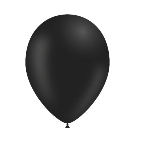 Globos Negros 25cm 50uds