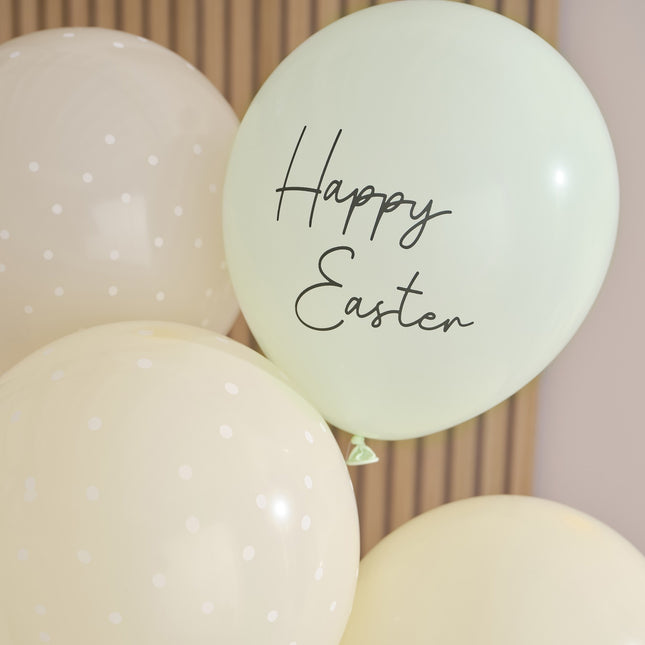 Globos de Pascua Happy Easter 30cm 5pcs