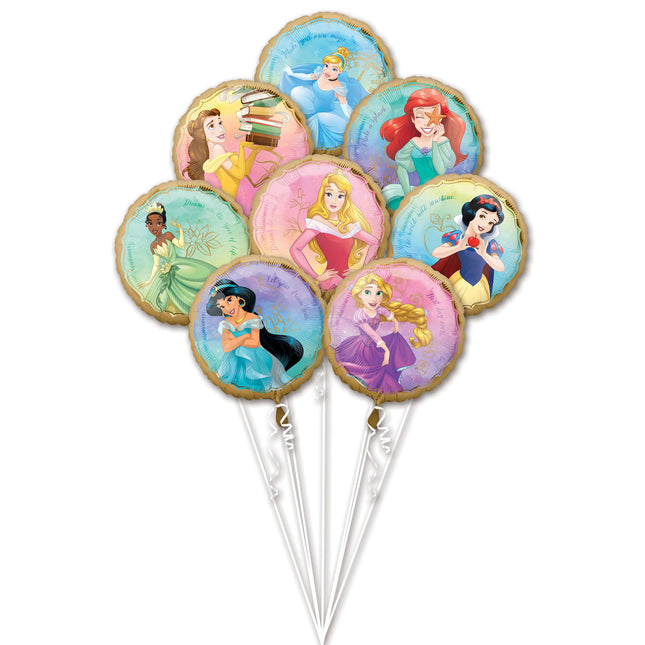 Juego de globos de helio Princesas Disney 8 piezas vacío