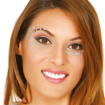 Diamantes faciales Plata