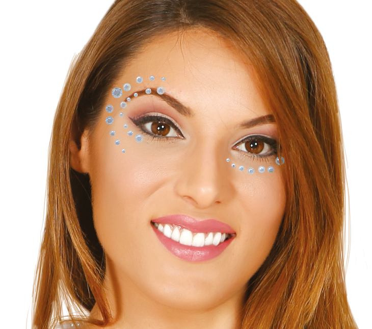 Diamantes faciales Plata