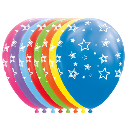 Globos de Estrellas de Colores 30.5cm 8pcs