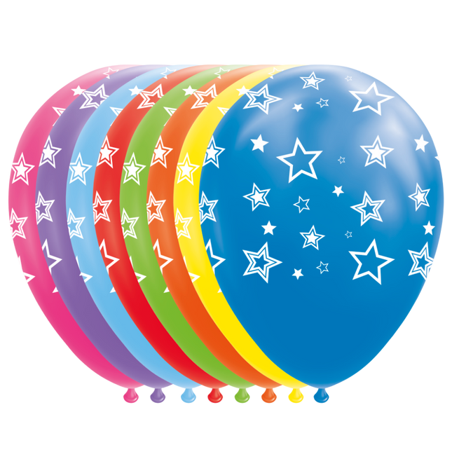 Globos de Estrellas de Colores 30.5cm 8pcs