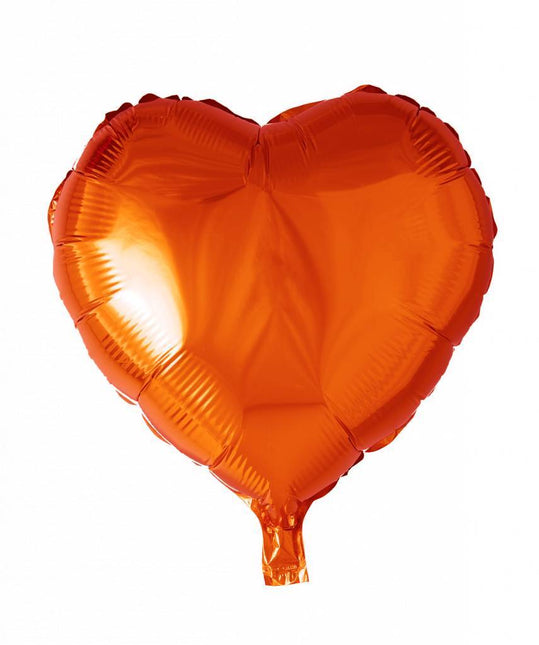 Globo de Helio Corazón Naranja 46cm vacio