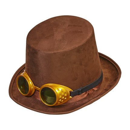 Sombrero Steampunk Marrón