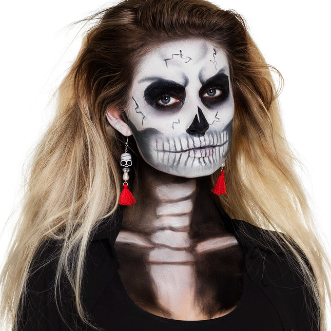 Pendientes Halloween Calavera 12cm