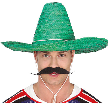 Sombrero Paja Verde 50cm