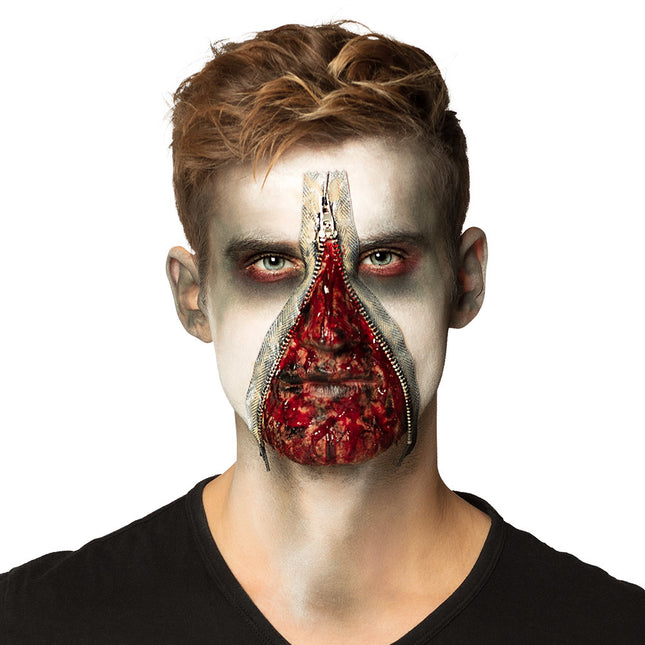 Set Maquillaje Halloween Zombie Cremallera