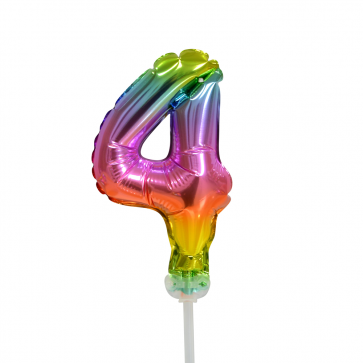 Globo de foil Figura 4 Arco Iris 13cm vacío