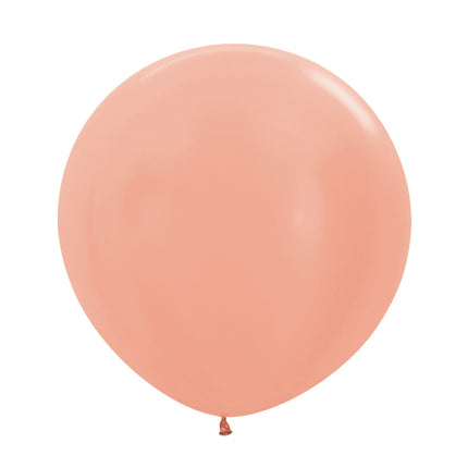 Globos Metálicos Oro Rosa 61cm 10pcs