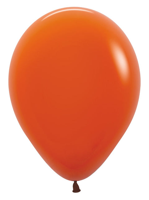 Globos Puesta de Sol Naranja 30cm 12pcs