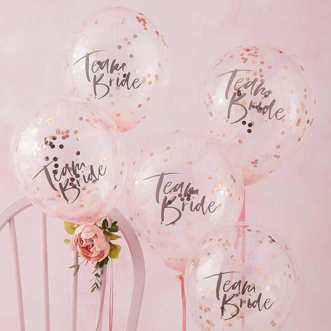 Globos Equipo Novia 30cm 5pcs