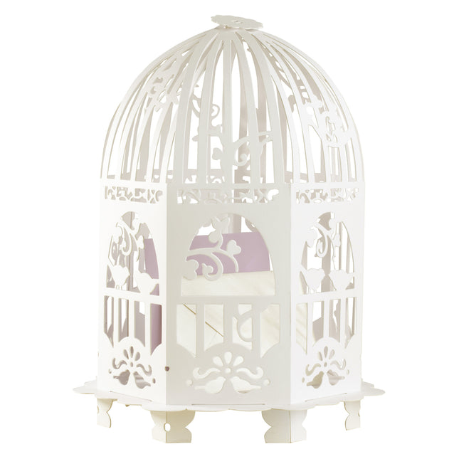 Tarjetero Beige Birdcage 33cm