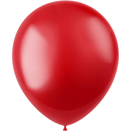 Globos Rojos Metálicos Rojo Fuego 33cm 10pcs