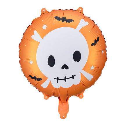 Halloween Globo de Helio Cabeza de Muerte Vacío 45cm