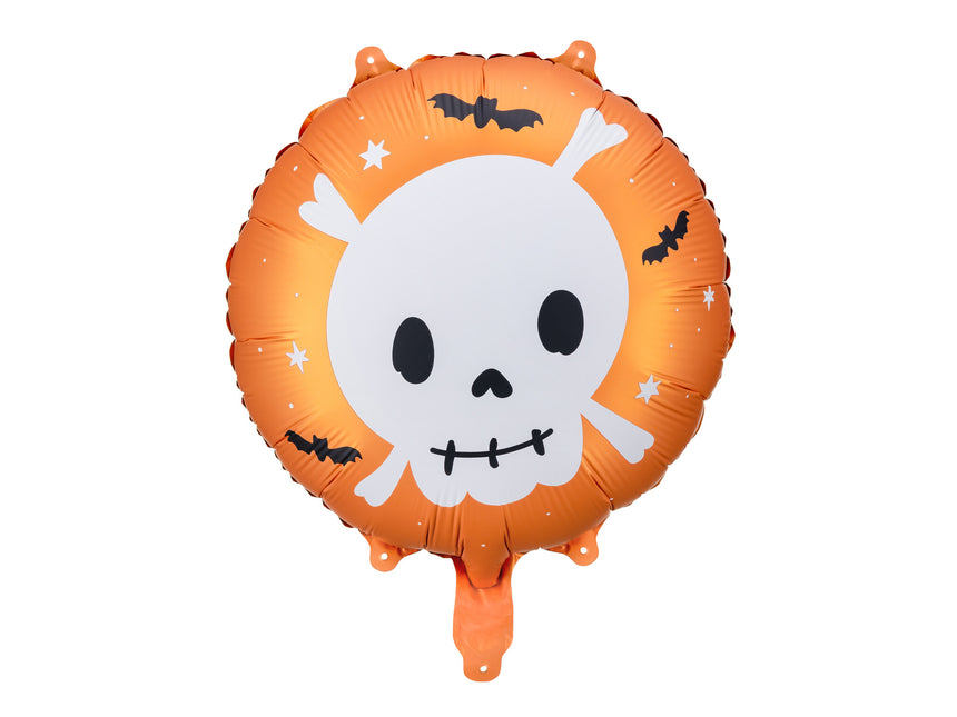 Halloween Globo de Helio Cabeza de Muerte Vacío 45cm