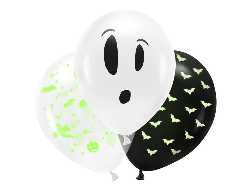 Globos de Halloween Blacklight 27cm 3pcs