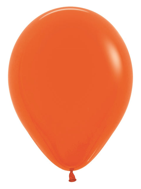 Globos Naranja 30cm 12uds