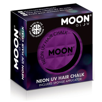 2. Tiza para el pelo Moon Glow Neon UV Púrpura Intenso5g