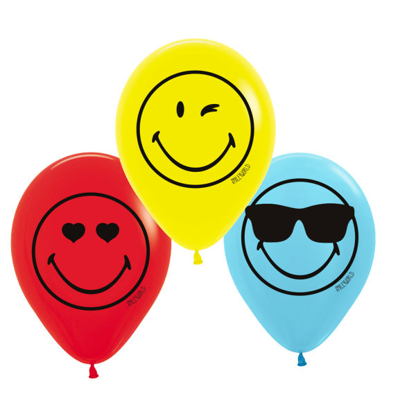 Globos Smiley 27.5cm 6pcs