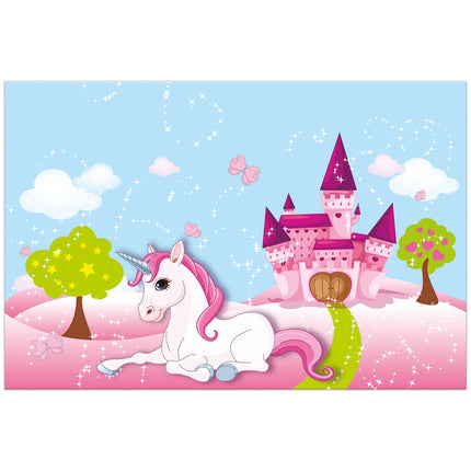 Mantel Unicornio Coloreado 1,8m