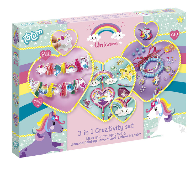 Set de manualidades Unicornio 3 en 1