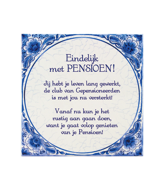 Azulejo Azul Delft Pensión 14,5cm
