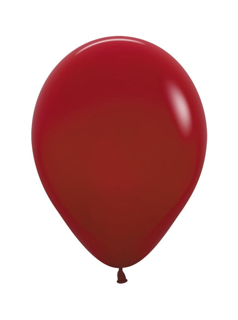 Globos Rojo Imperial 25cm 100pcs