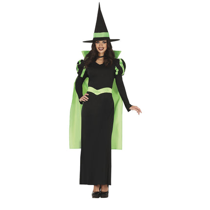 Disfraz de Bruja de Halloween Verde para Mujer