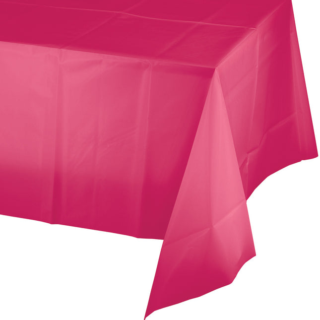 Mantel Fucsia Plástico 2,74m