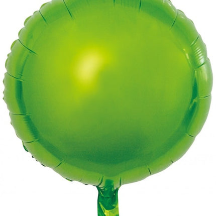 Globo de Helio Redondo Verde Vacío 45cm