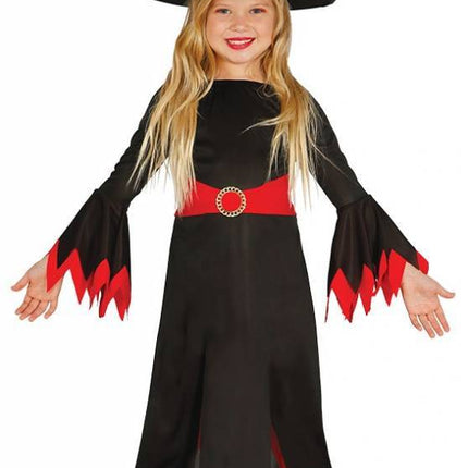 Disfraz de Bruja de Halloween Infantil Rojo