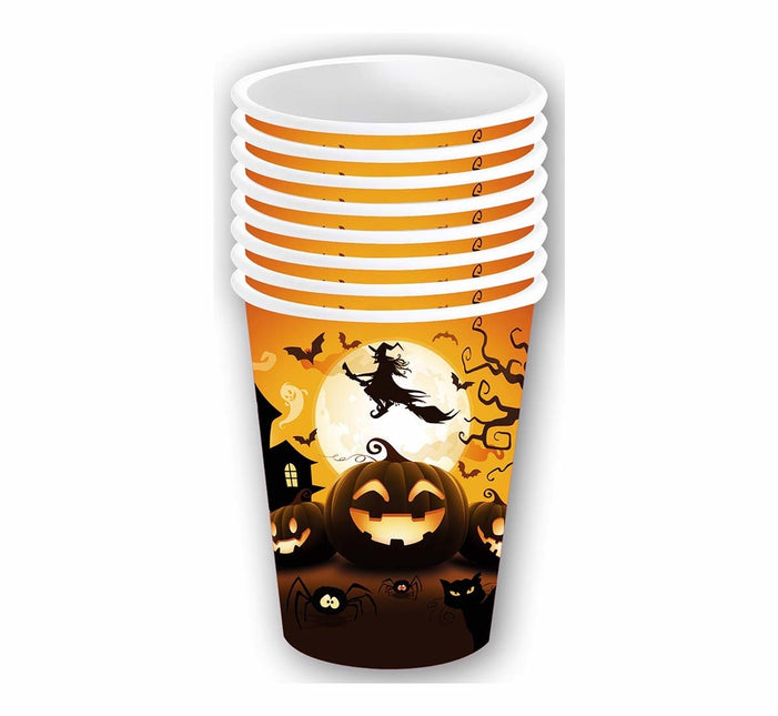 Vasos de Halloween Calabaza 355ml 6uds.