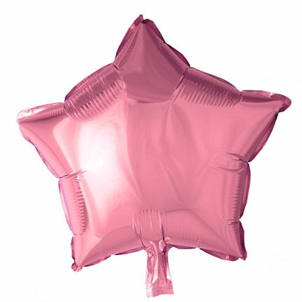 Globo de Helio Estrella Rosa Claro 46cm Vacío