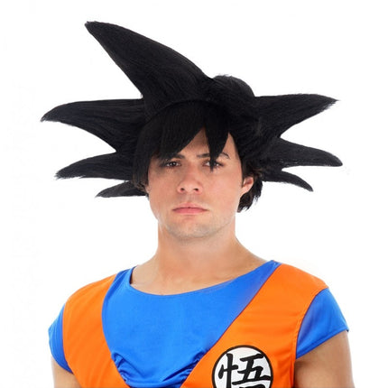 Peluca Goku Saiyan Negro Dragon Ball Z