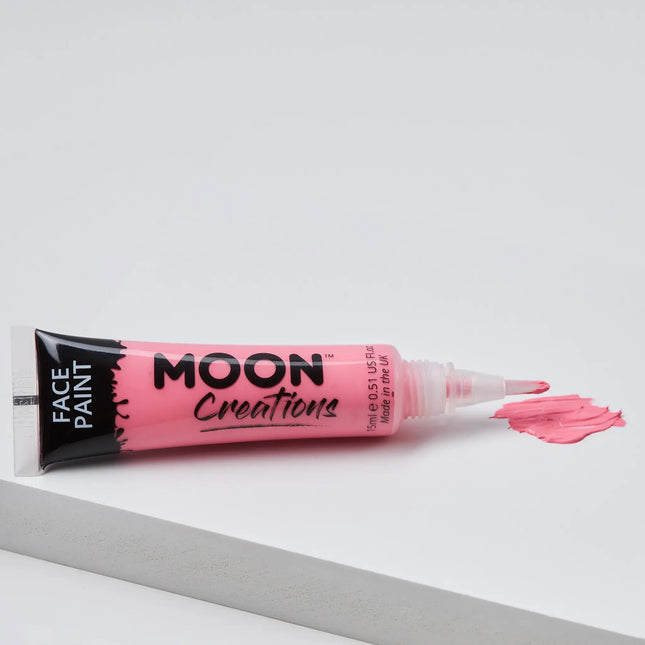 Moon Creations Pintura facial con aplicador rosa brillante 15ml