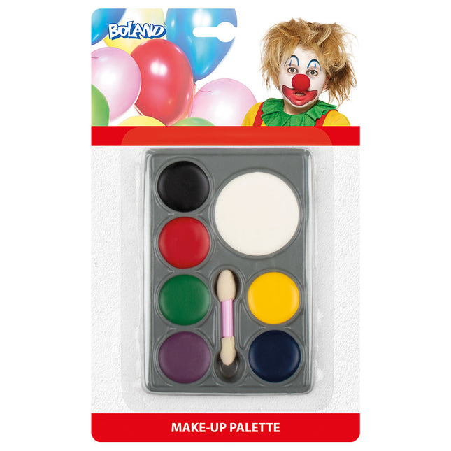 Set de maquillaje de payaso 8 piezas