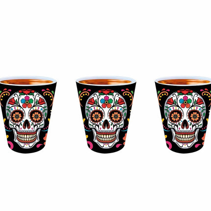 Día De Los Muertos Vasos de chupito 5cm 3pcs